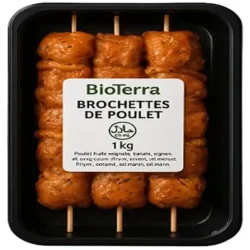 Brochettes de poulet BioTerra