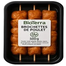Brochettes de poulet BioTerra