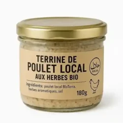 Terrine de poulet local aux herbes bio